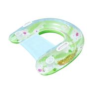 Floating Island Mattress - Pool Beach Lounge for Adults | Durable Soft Vinyl Inflatable Float with Headrest and Armrest Travel Lake Swim Deck Poolside Sun Relaxation Fun and Entertainment