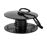 Floating Mat Kit, Grommet Tether, Lily Pad, Abs Pressure Build, Portable Fixing Design, Beach Lake Poolside Use, 15x10x5cm/5.91x3.94x1.97 Inches Black 1 Set 75g