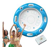 Floating Pool Game Table 39.37 Inches Inflatable Raft With Drink Holder