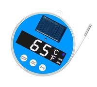 Floating Pool Temperature Meter - Solar Thermometer Outdoor Pool Light Equipment | Floatings Water Thermometer Floating Temperature Tester For Pools Spa. Abs.