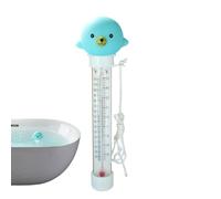 Floating Pool Thermometer - 20cm Large High Precision Scale | Heavy Duty Shatterproof PVC ABS Material 95g Cute Cartoon Animal Temperature Gauge With Lanyard For Spa Hot Tub