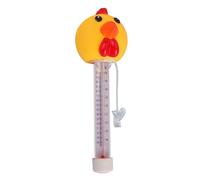 Floating Pool Thermometer, Accurate Water Temperature Gauge, 8.66x2.76 Inches Pool Thermometer with Chick Design, Durable Polymer Temperature Meter, Pond Thermometers with Style, Water Gauge for Pools
