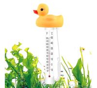 Floating Pool Thermometer - Fun Duck Octopus Shaped Thermometer With Float Rope | Compact Practical For Swimming Pools Spa Pools Hot Spring Bathtubs Aquariums - Kids Adults Swimming Accessory