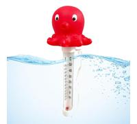 Floating Pool Thermometer - Fun Duck Octopus Shaped Thermometer With Float Rope | Compact Practical For Swimming Pools Spa Pools Hot Spring Bathtubs Aquariums - Kids Adults Swimming Accessory