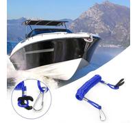 Floating Safety Lanyard 1.6m for per outboard Engine Kill Switch | Floats on water, prevents engine loss, 1.6m length, fits most kill switches, blue visibility