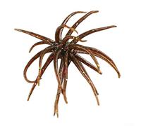 Floating Sea Urchin Soft Bait 4pcs 6.5-9cm TPE(A Brown) | Floating design, gentle per tentacle motion, attracts per bass and trout instantly, 4pcs per pack