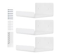 Floating Shelf - Acrylic, 3,94 x 3,94 x 1,97 in Frame Organizer Space-Saving Display | Wall-Mounted Clear Acrylic Photo Display Shelf, Picture Ledge For Living Room, Bedroom, Kitchen, Office