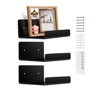 Floating Shelf - Acrylic, 3,94 x 3,94 x 1,97 in Frame Organizer Space-Saving Display | Wall-Mounted Clear Acrylic Photo Display Shelf, Picture Ledge For Living Room, Bedroom, Kitchen, Office