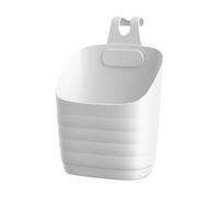 Floating Shelves Bin Organizer | Hangable Makeup Storage Container, Rotatable Hook | Durable ABS Drainage Basket Maximizing Bathroom, Bedroom, Household Storage, Cosmetic Organization, Easy Installati