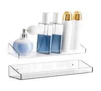 Floating Shelves Room Decor - Clear Decorative Home Storage Organizer | Living Room Floating Shelves For Display | Ideal For Books Perfume Bottles Action Figurines Dolls Electronics Stationery