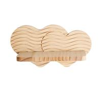 Floating Shelves - Wooden Heart Decor | Wall Shelf Storage Rack with Display Function, Stylish Hanging Shelf with Space Saving Design for Bedroom Living Room Bathroom Kitchen Office Apartment