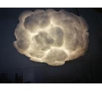 Floating White Cloud Chandelier Decorative Clouds Light Lobby Silk Art Hanging Chandelier Engineering Light,per la scala d'ingresso
