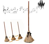 Floating Witches Broom, Haunted Dancing Moving Broom with Spooky Sounds, Detachable And Easy to Install, Dancing Magic Witch for Indoor Porch Halloween Party Decorations，1pc