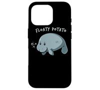 Floaty Potato Manatee Chubby Mermaid Funny Sea Cow Animal Custodia per iPhone 16 Pro