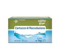 Flocculante in cartucce chiarificante acqua piscina 1 kg Multicolor