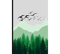 Flock Flying of Birds Above the Forrest: Composition Notebook