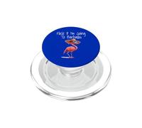 Flock It Vado alle Barbados Vacation Humor Funny Flamingo PopSockets PopGrip per MagSafe