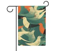 Flock of Birds Bandiere da giardino 30,5 x 45,7 cm bandiera esterna su entrambi i lati bandiera estiva da cortile floreale bandiere da giardino di benvenuto stagionali decorazioni per le vacanze