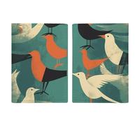 Flock of Birds - Custodia per passaporto, per carte d'identità, con slot per passaporti, da viaggio, per donne e uomini