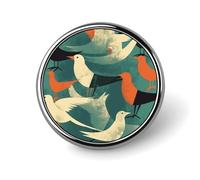 Flock of Birds Distintivo Rotondo Carino Spilla Cappelli Giacche Decorazione Personalizzata Spilla Abbigliamento Gioielli Accessori per Festa di Nozze Regalo