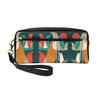 Flock of Birds - Trousse da viaggio con due tasche, per accessori di bellezza quotidiani, Nero , Taglia unica, Astuccio per trucchi