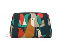 Flock of Birds - Trousse portatile da viaggio per trucchi da donna, Argento, Taglia unica, Beauty case