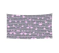 Flock Of Tropical Flamingos Stampa Outdoor Festival Banner Sign, Adatto per feste Halloween, Decorazione da appendere per interni ed esterni