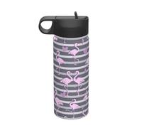 Flock of Tropical Flamingos Stampa Stampa Bollitore Isolato Sportivo 510,3 g Bottiglia da viaggio ecologica e versatile