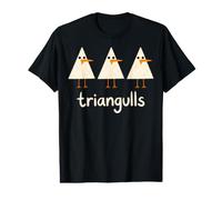 Flock Row Triangull Triangle Gabbiano Uccello Gioco di Parole Divertente Maglietta con Stampa Grafica Economica