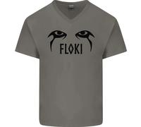 Floki Eyes Vikings Valhalla Odin Maglietta In Cotone A V Per Uomo