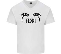 Floki Eyes Vikings Valhalla Odin Maglietta In Cotone A V Per Uomo