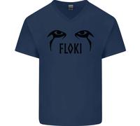 Floki Eyes Vikings Valhalla Odin Maglietta In Cotone A V Per Uomo