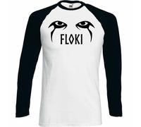 Floki T-Shirt Vikings Occhi Uomo Divertente Il TV Show Programma Ragnar Odin