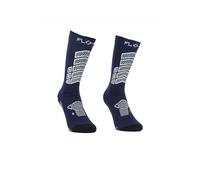 FLOKY Axist 2.0 calze da calcio biomeccaniche. Protezione caviglia e tendine d'Achille, massimo comfort e recupero (IT, Testo, L, XL, Regular, Regular, Navy)