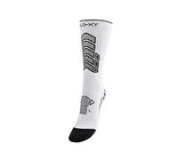 FLOKY Axist 2.0 calze da calcio biomeccaniche. Protezione caviglia e tendine d'Achille, massimo comfort e recupero (IT, Testo, L, XL, Regular, Regular, Bianco)