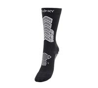 FLOKY Axist 2.0 calze da calcio biomeccaniche. Protezione caviglia e tendine d'Achille, massimo comfort e recupero (IT, Testo, L, XL, Regular, Regular, Nero)