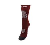 FLOKY AXIST 3D calze da calcio e rugby biomeccaniche. Calza a compressione, antiscivolo. Caviglia stabilizzata, protezione tendine d'Achille, massimo grip, supporto plantare. Bordeaux M-L