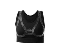 FLOKY Bra Supporter. Reggiseno Sportivo biomeccanico. Multisport. Reggiseno Donna a Compressione Graduata. Sostiene Il Seno e Riduce l'affaticamento Muscolare Durante l'attività Sportiva. Nero. L-XL