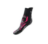 FLOKY, Calze Functional con Correttore per Alluce Valgo, Adatte per Qualsiasi attività in Palestra, Calze Antiscivolo e Antiodore con Sistema Anti-Rolling, Taglia L, Fucsia-Argento, Made in Italy