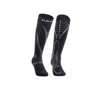 FLOKY GRF LONG calze biomeccaniche per sport alto impatto. Calza a compressione Basket, Volley, Crossfit, Hydrox. Protezione tendine d'Achille e muscoli, massima riduzione vibrazioni. (Nero, S)