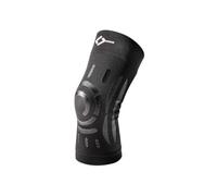 FLOKY Knee Support ginocchiera biomeccanica. Multisport. Stabilizza ginocchio e rotula. Protegge legamenti e tendine rotuleo. Supporto articolare. Riduce traumi e infezioni. (Nero, XS/S, Destro)