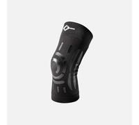 FLOKY Knee Support ginocchiera biomeccanica. Multisport. Stabilizza ginocchio e rotula. Protegge legamenti e tendine rotuleo. Supporto articolare. Riduce traumi e infezioni. (Nero, L/XL, Destro)
