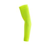 Floky No Strain 2pz manicotto sport biomeccanico. Tennis, padel, basket. Riduce le vibrazioni, sostiene gomito e avambraccio. Manicotto a compressione, stabilizza tendini e muscoli (Giallo Fluo, L-XL)