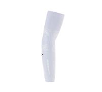FLOKY No Strain 2pz manicotto sport biomeccanico. Tennis, padel, basket. Riduce le vibrazioni, sostiene gomito e avambraccio. Manicotto a compressione, stabilizza tendini e muscoli (Bianco, L-XL)