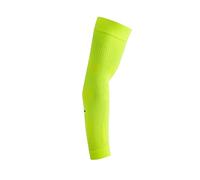 FLOKY No Strain 2pz manicotto sport biomeccanico. Tennis, padel, basket. Riduce le vibrazioni, sostiene gomito e avambraccio. Manicotto a compressione, stabilizza tendini e muscoli (Giallo Fluo, M-L)