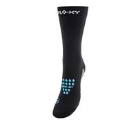 FLOKY - S-mash - Calze biomeccanica sportiva - Nero/Azzurro - Taglia XS/S - T1