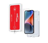 FLOLAB NanoArmour ONETIME - Custodia protettiva per iPhone 14 Plus / 13 Pro Max antiriflesso per schermo, il miglior vetro temperato per iPhone, resistente, liscia come superficie opaca al burro, facile da installare senza polvere
