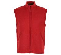 Flomax - Boiled Wool Zipped Vest - Gilet in lana M rosso
