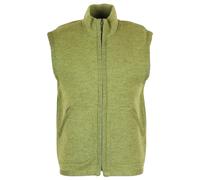 Flomax - Boiled Wool Zipped Vest - Gilet in lana XL olivia