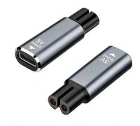 Flomiara 2 caricabatterie da 5 V di tipo C per rasoio, convertitore compatibile con Philips One Blade QP2724 QP2824 S3145 X3001 X3053 S7887 S5887 MG5910 MG7910 MG7950, doppio slot, convertitore USB-C